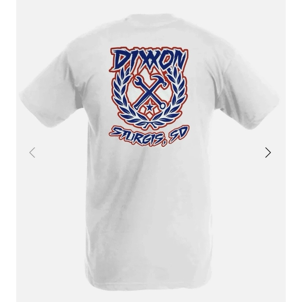Dixxon Flannel Company Sturgis Mens 3XL Shirt‎ Made in USA Sketchy Crest White